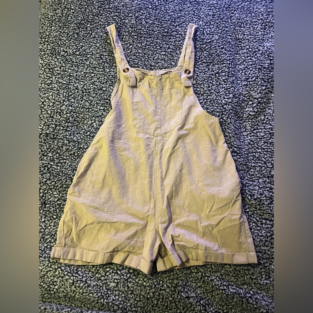 Source Unknown Tan Jumpsuit